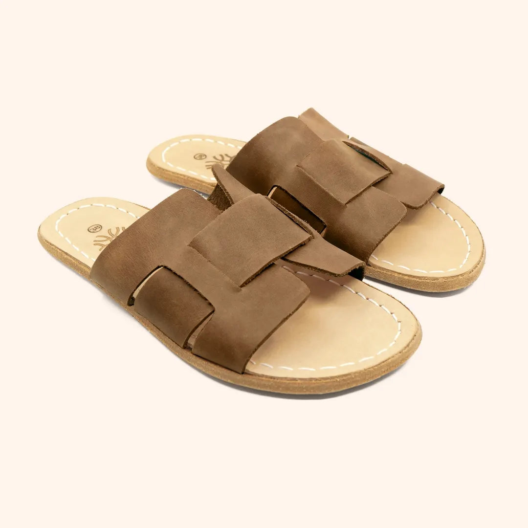 Grounding & Earthing Barefoot Interwoven Slide-In Sandals for Women