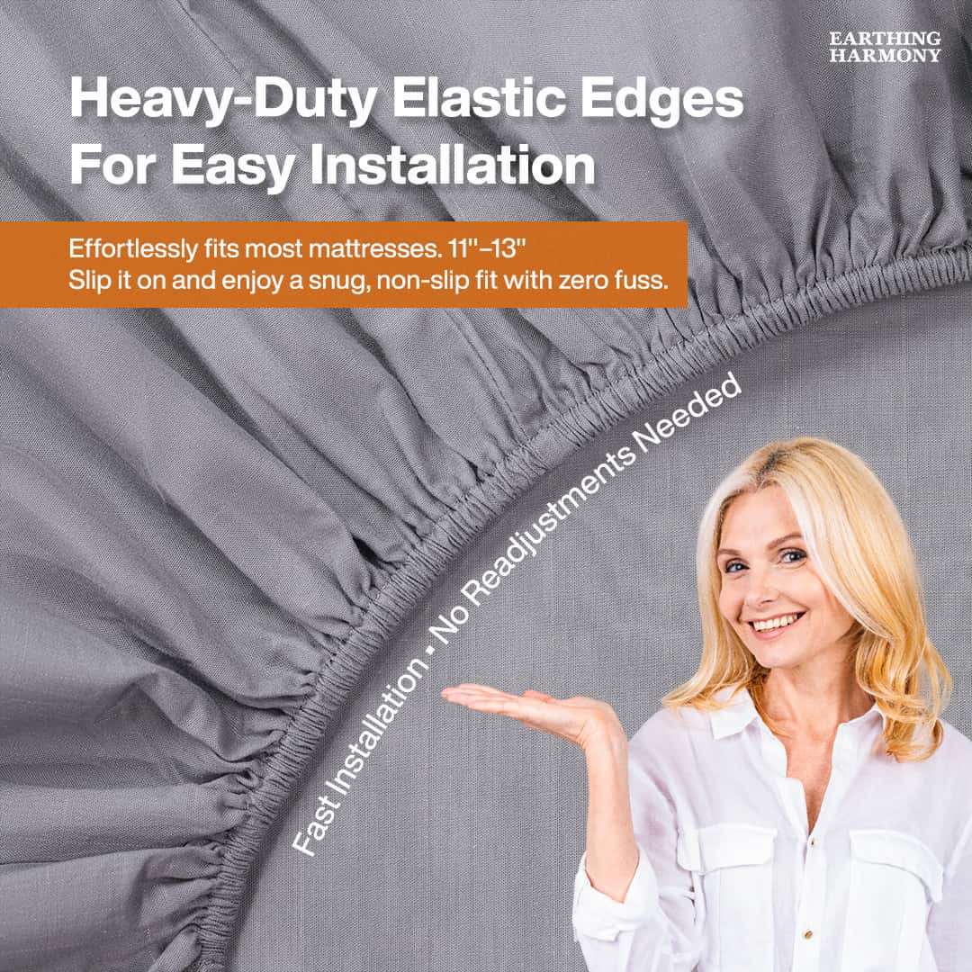 Earthing & Grounding Sheets with Pillowcases