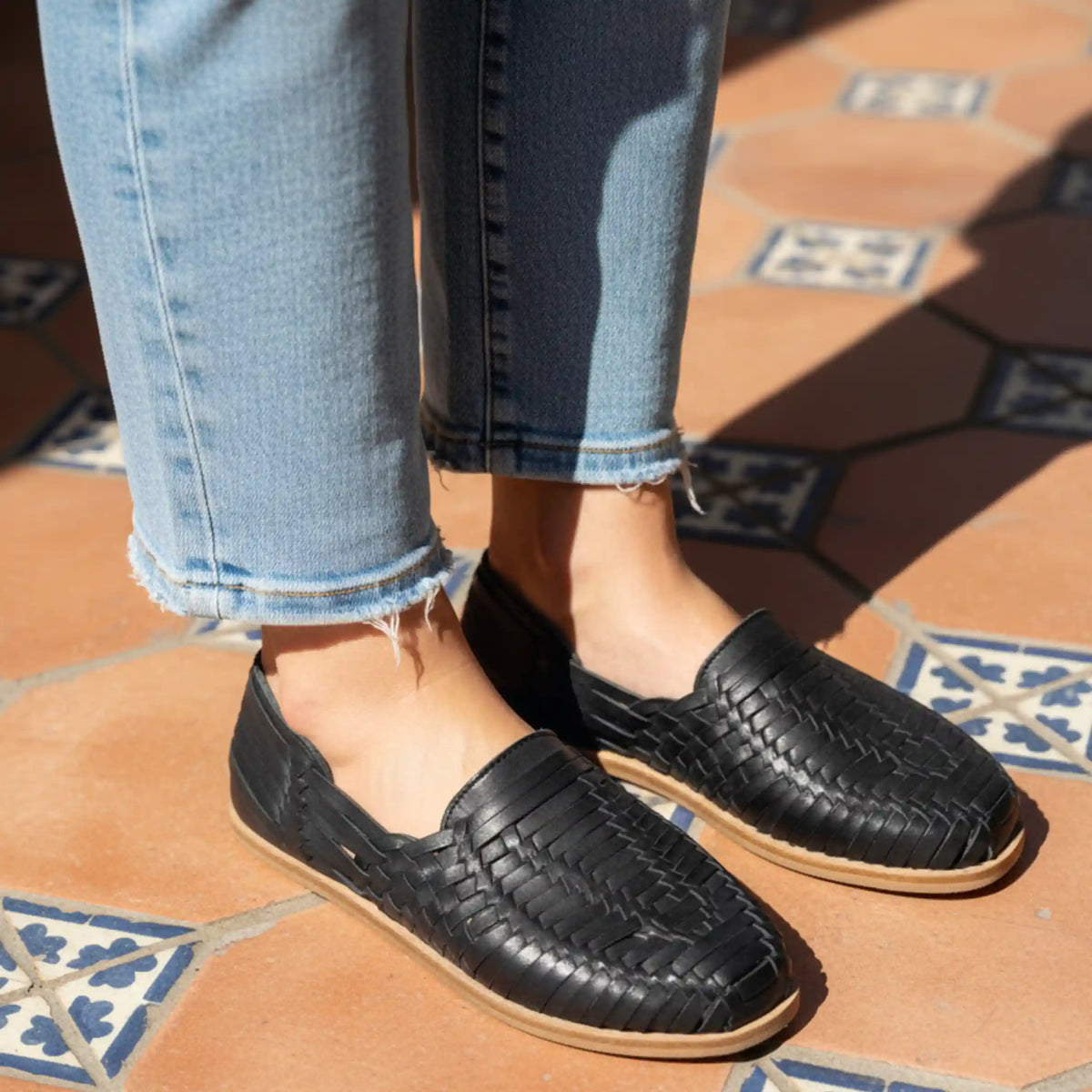 Grounding & Earthing Barefoot Huarache Slip-Ons for Women