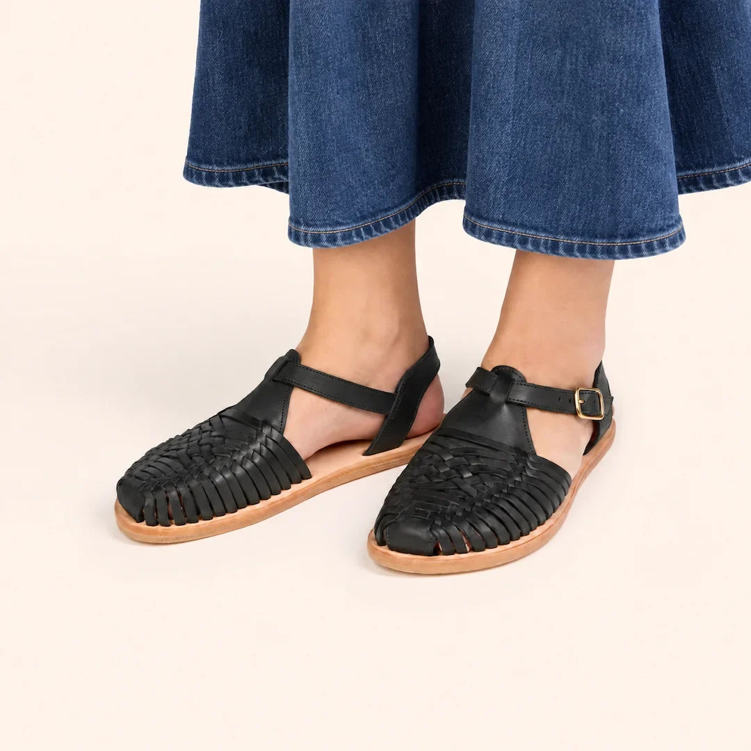 Grounding & Earthing Barefoot Closed-Toe Huarache Sandals for Women