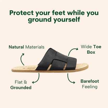 Grounding & Earthing Barefoot Interwoven Slide-In Sandals for Men
