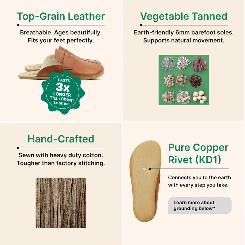 Grounding & Earthing Barefoot Penny Clogs for Women