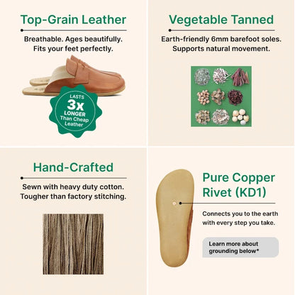 Grounding & Earthing Barefoot Penny Clogs for Women