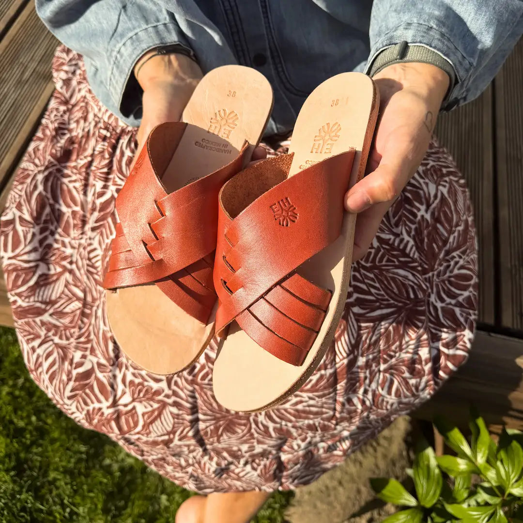 Grounding & Earthing Barefoot Criss-Cross Sandals for Women