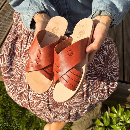 Grounding & Earthing Barefoot Criss-Cross Sandals for Women