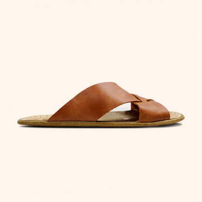 Grounding & Earthing Barefoot Crossover Slide-In Sandals for Men