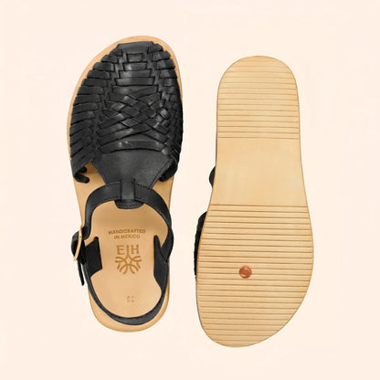Grounding & Earthing Barefoot Closed-Toe Huarache Sandals for Women