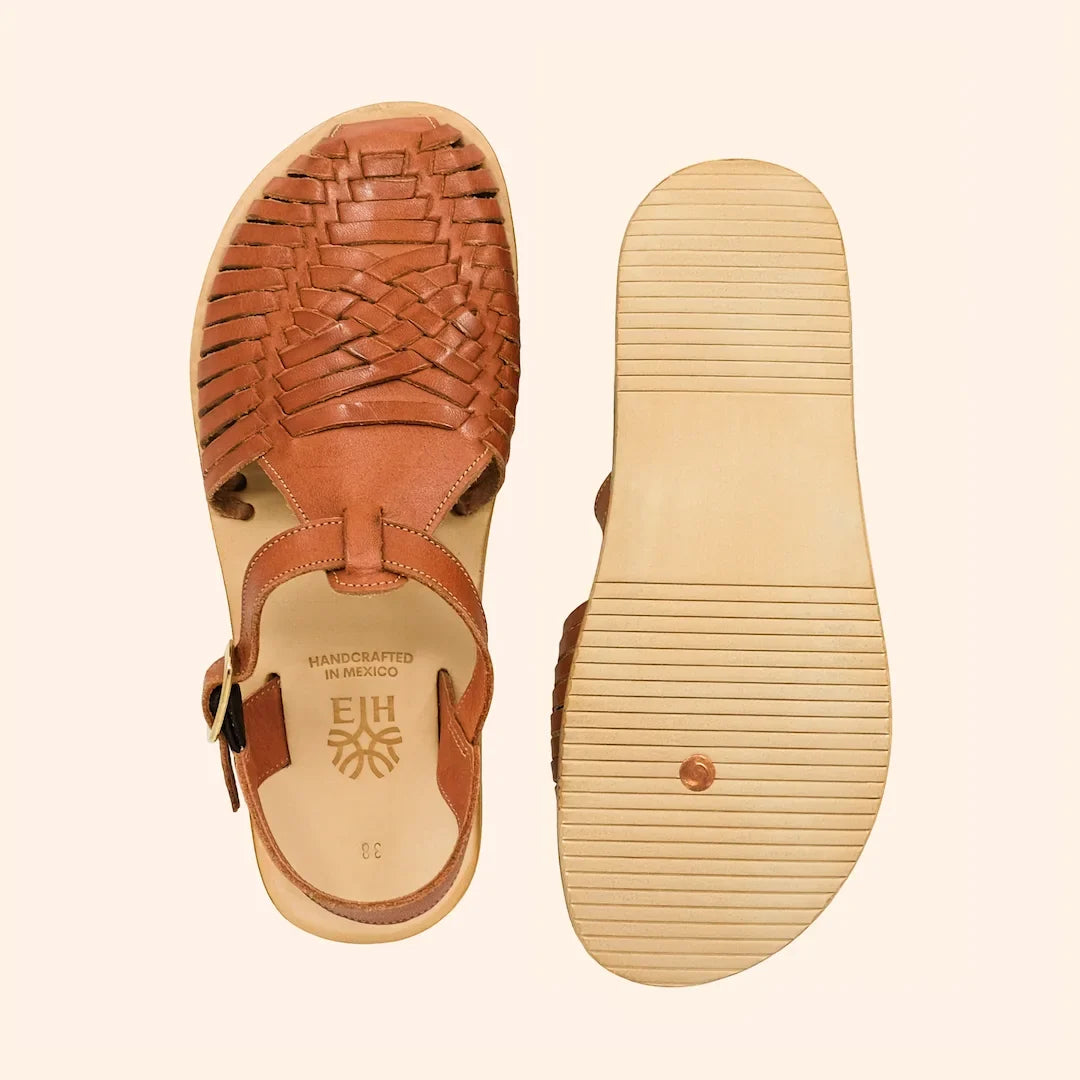 Grounding & Earthing Barefoot Closed-Toe Huarache Sandals for Women