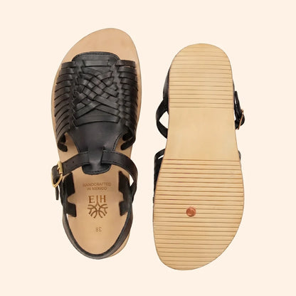 Grounding & Earthing Barefoot Open-Toe Huarache Sandals for Women